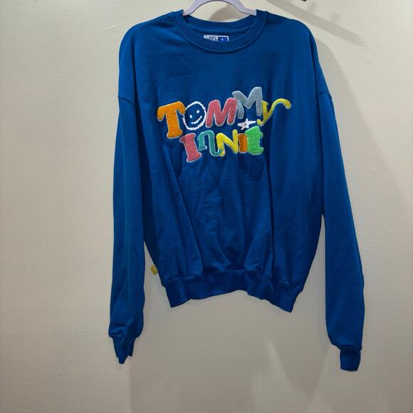 TommyInnit Limited Edition Crewneck Sweatshirt Blue Unisex Size Medium - Picture 5 of 12